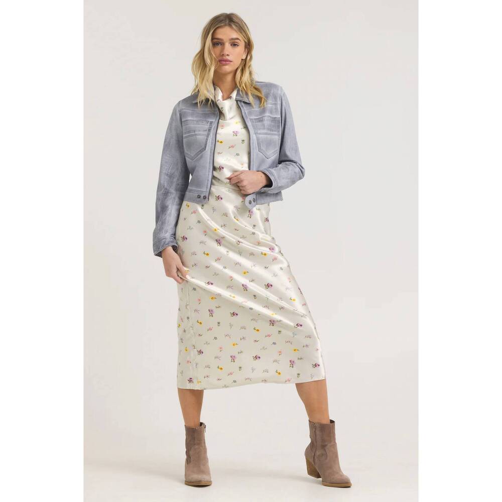NEW JAKETT hayden patina leather jacket in blueberry